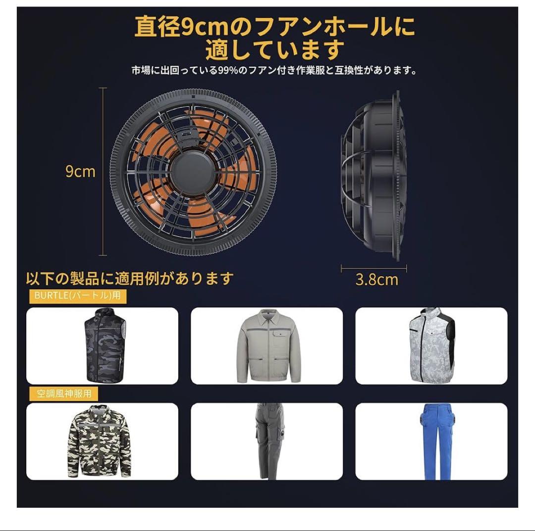 空調作業服 ファンバッテリーセット 43V超高出力 30000mAh