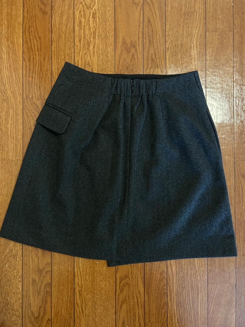 SNIDEL ラップミニスカート　CGRY　サイズ1