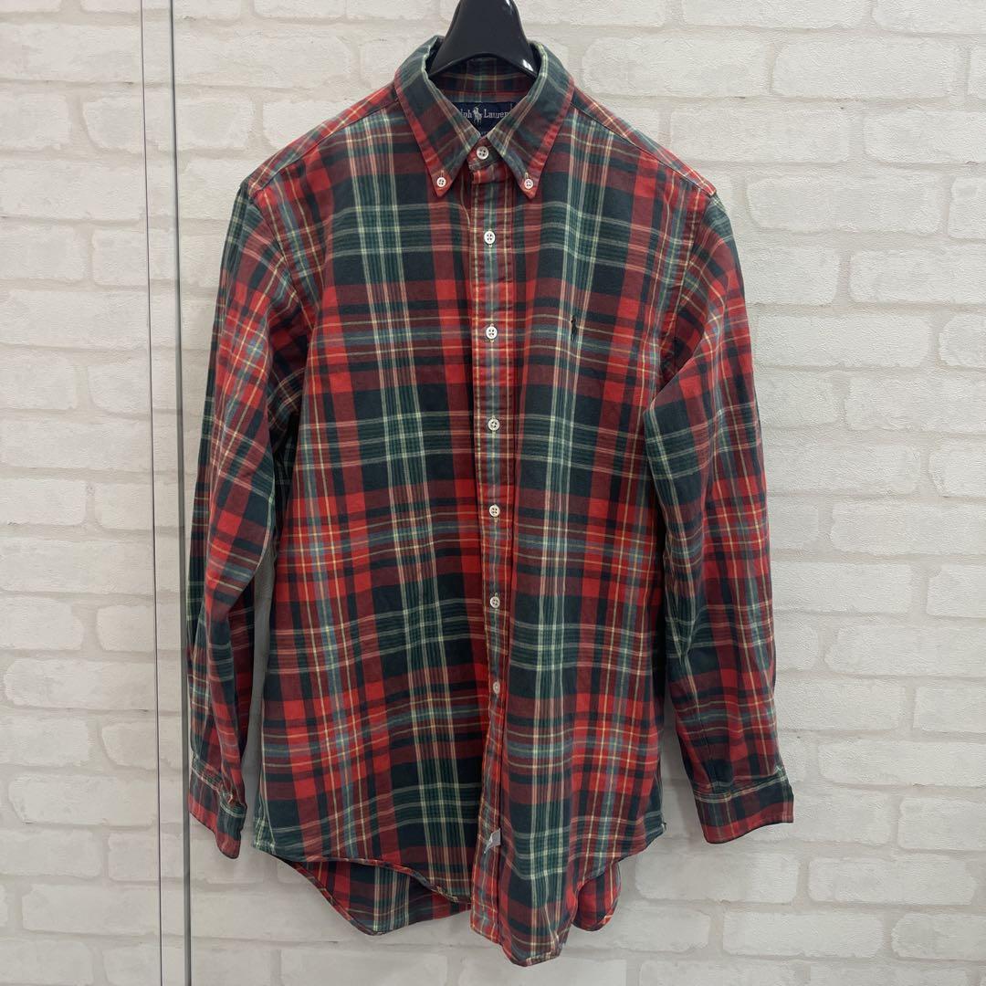 ラルフローレン Ralph Lauren ポニー 刺繍 チェック シャツ M