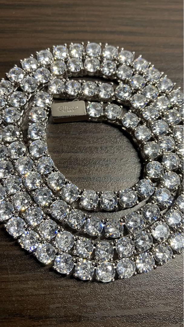 Glitterテニスチェーン【5mm】55cm