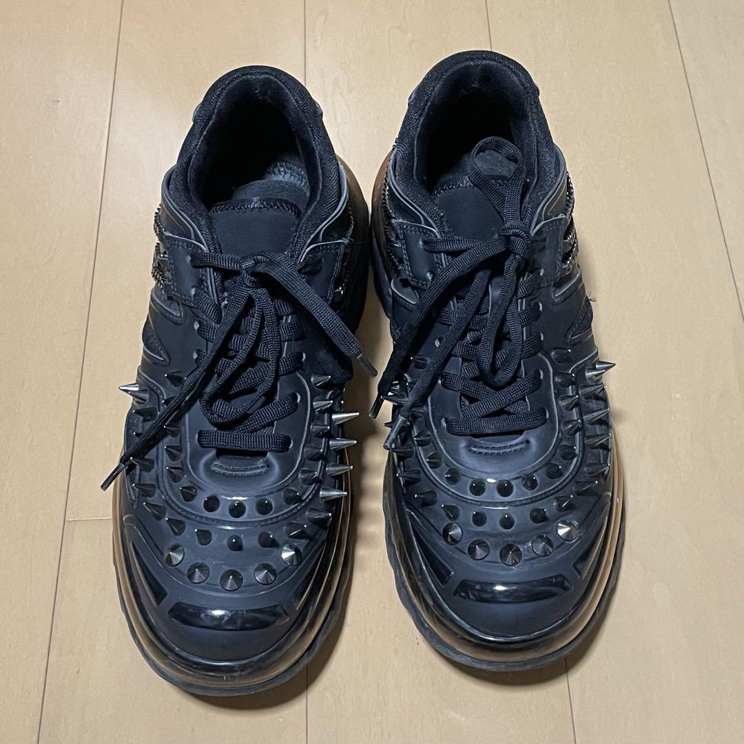SHOES 53045 スタッズ ブラックスニーカー - メルカリ