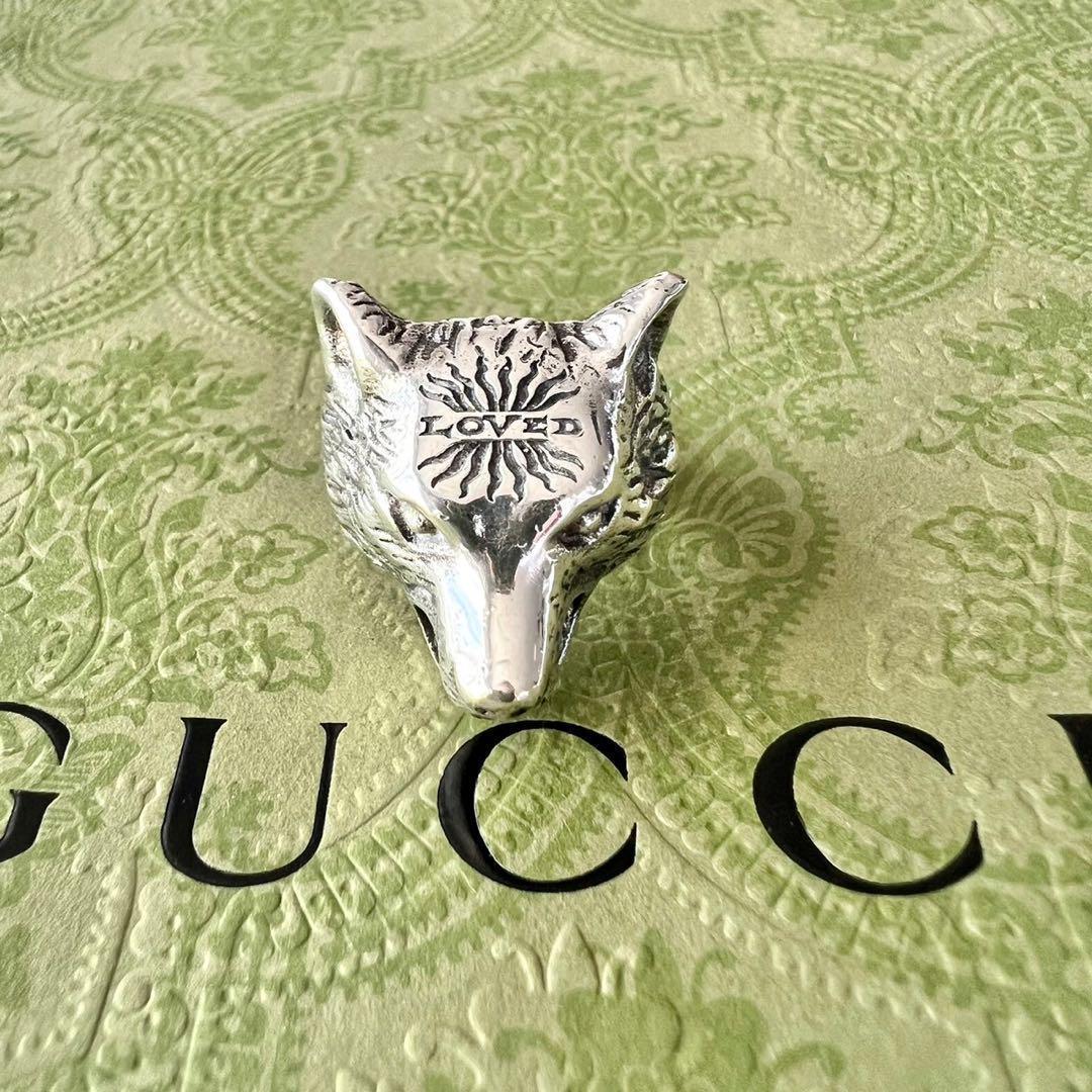 極美品✨GUCCI　グッチ　リング　希少　 オオカミ　ウルフ　アンガーフォレスト