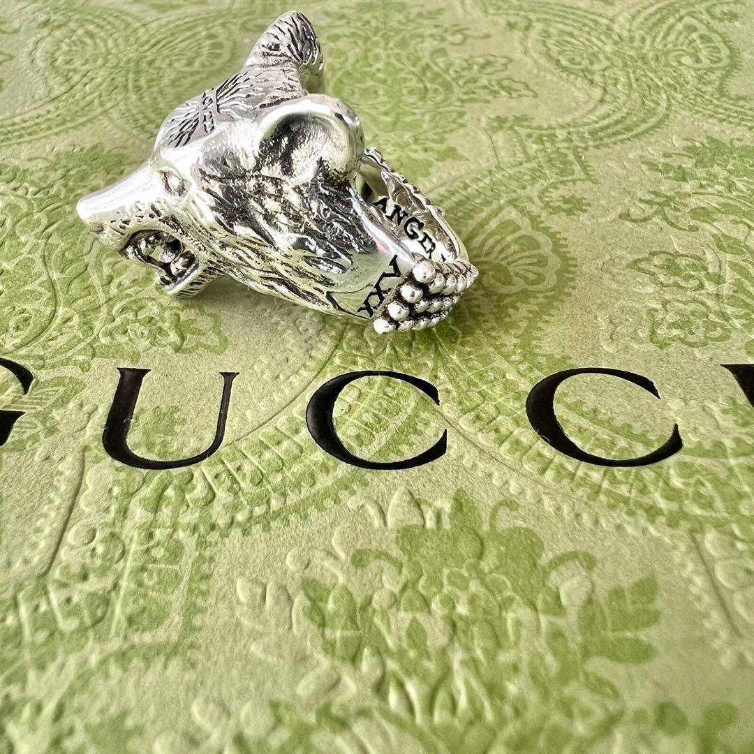 極美品✨GUCCI　グッチ　リング　希少　 オオカミ　ウルフ　アンガーフォレスト