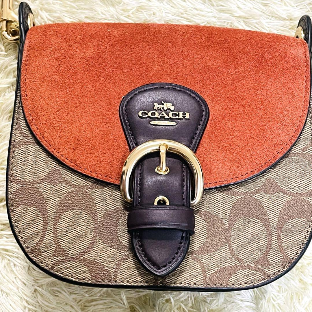 お歳暮 ☆コーチ クリオ キャンバス2way シグネチャー バッグ ショルダー バッグ