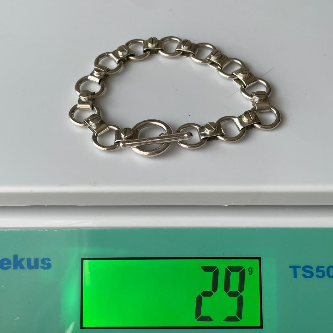 お得な情報満載 ビンテージ ブレスレット ロロチェーン メキシコ 925 シルバー アクセサリー