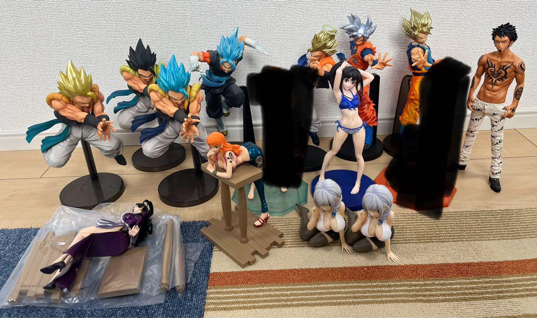 美少女、ドラゴンボール、ONE PIECEフィギュア まとめ売り。
