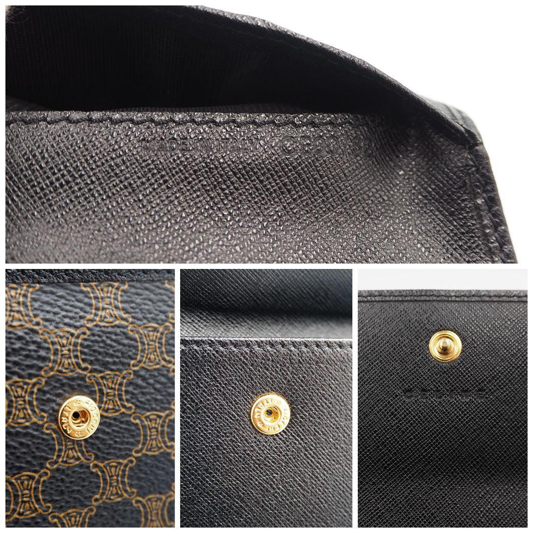 【極美品‼️】CELINE セリーヌ マカダム柄 三つ折り財布