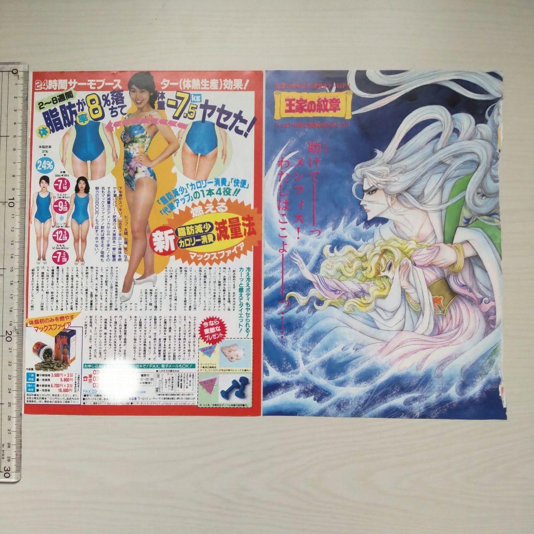 王家の紋章 カラー切り抜き イズミル王子 ♡王家の紋章 月刊プリンセス カラー 表紙 切り抜き 裏面