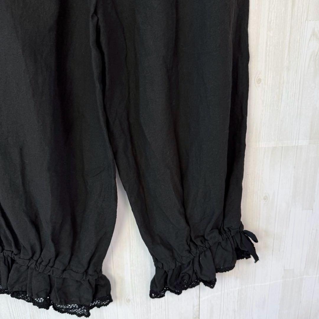 リネン近江晒しレース2wayパンツ