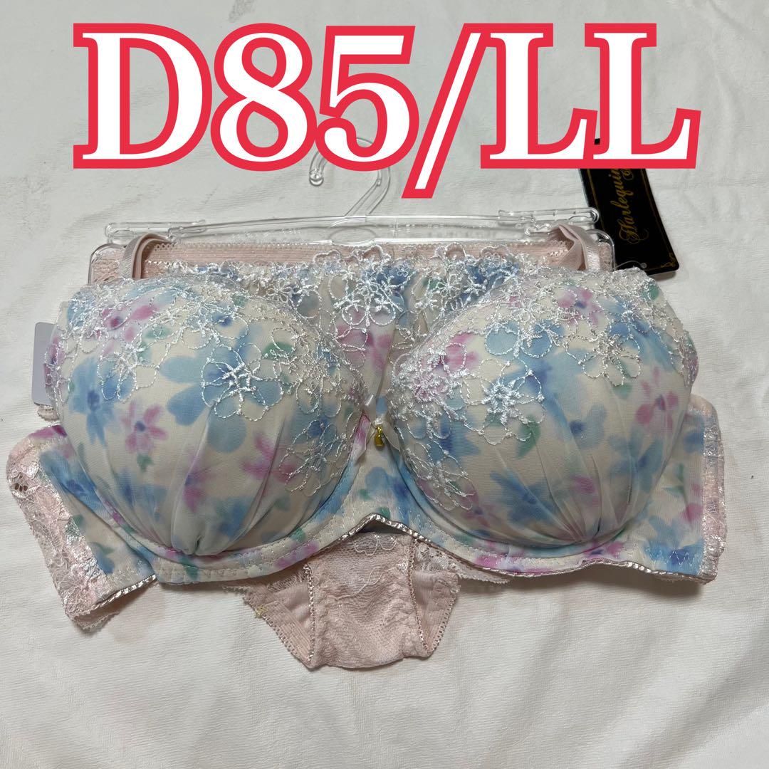 値下げ★【新品】ブラ＆ショーツ セット♡ D85パステルカラー大きいサイズ⑳
