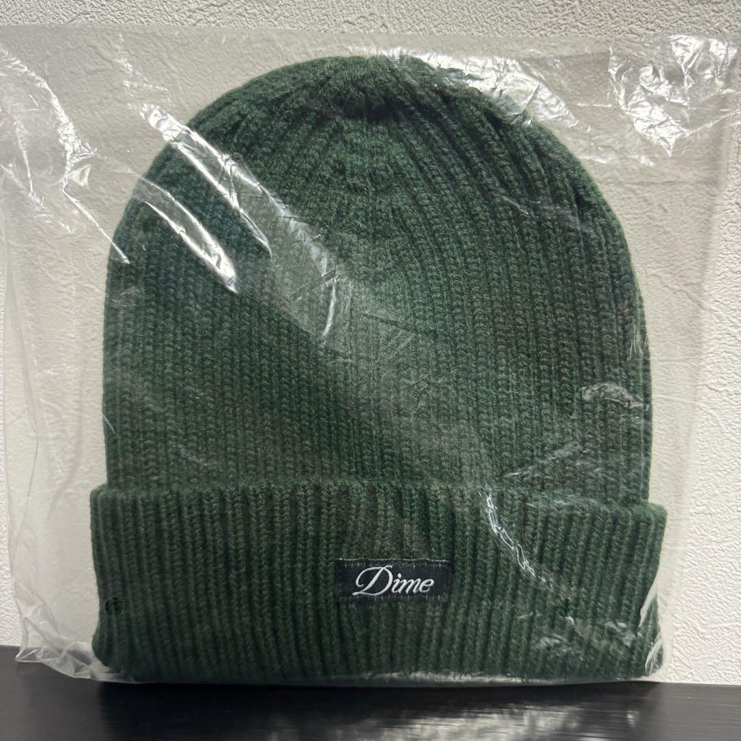 新品 DIME CURSIVE FOLD BEANIE フォレスト グリーン