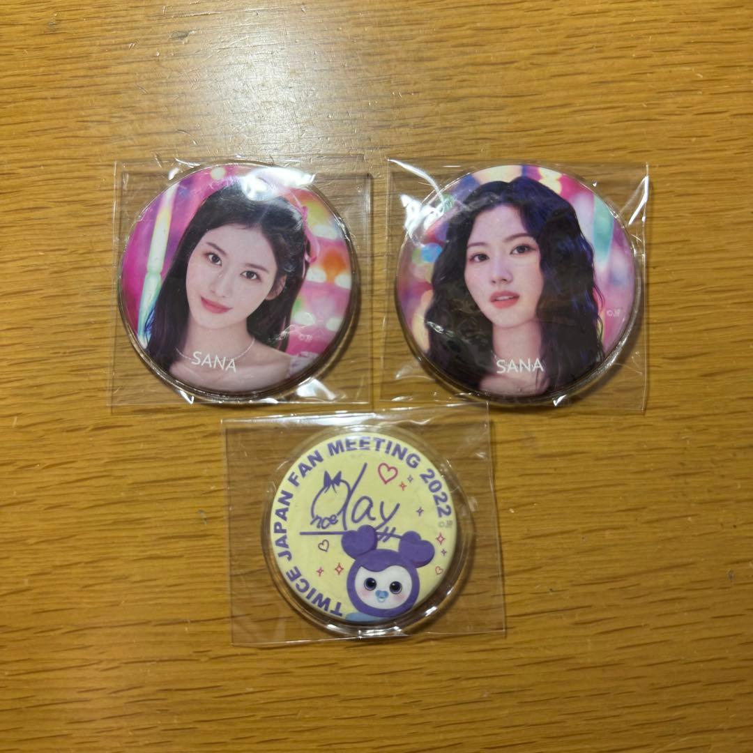 TWICE サナ ONCE DAY ファンミ2022 缶バッジ - メルカリ