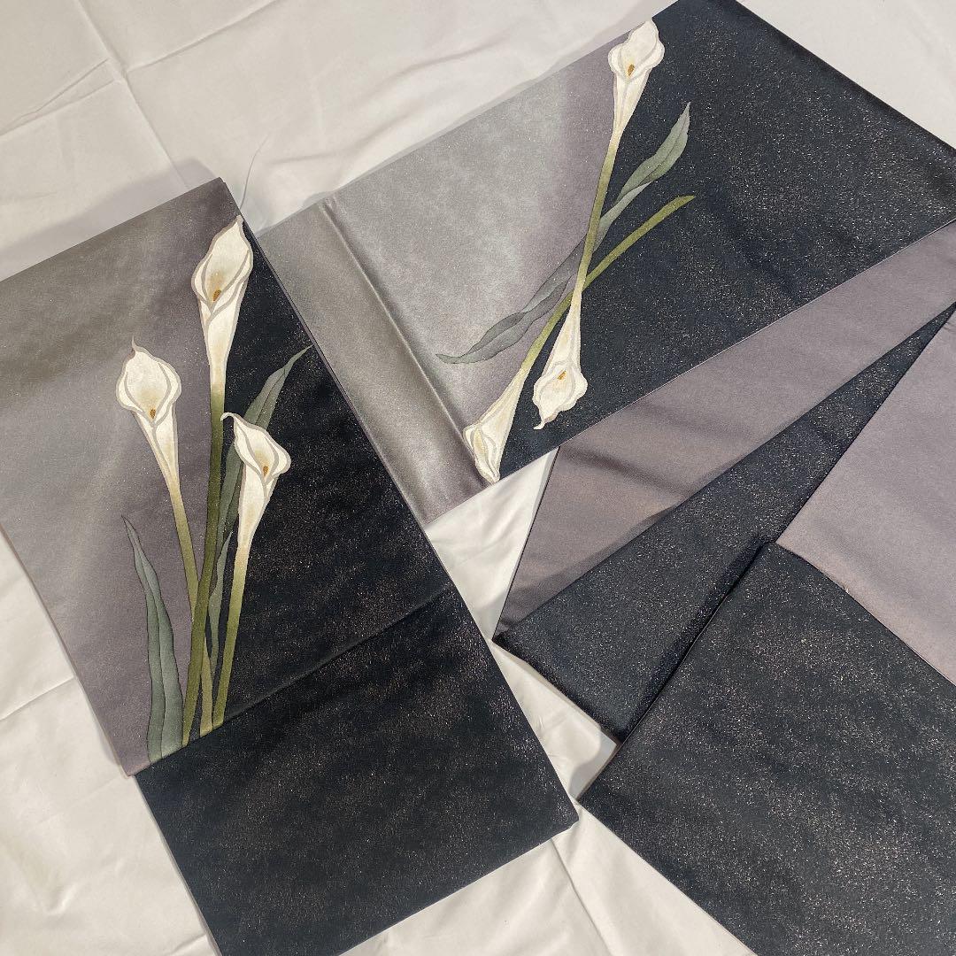 セットの ご専用 長尺帯セット 袋帯 卒業式 8PqAQ-m48391250479 ミキモトパール 帯留め 未使用 ▰ベージュ