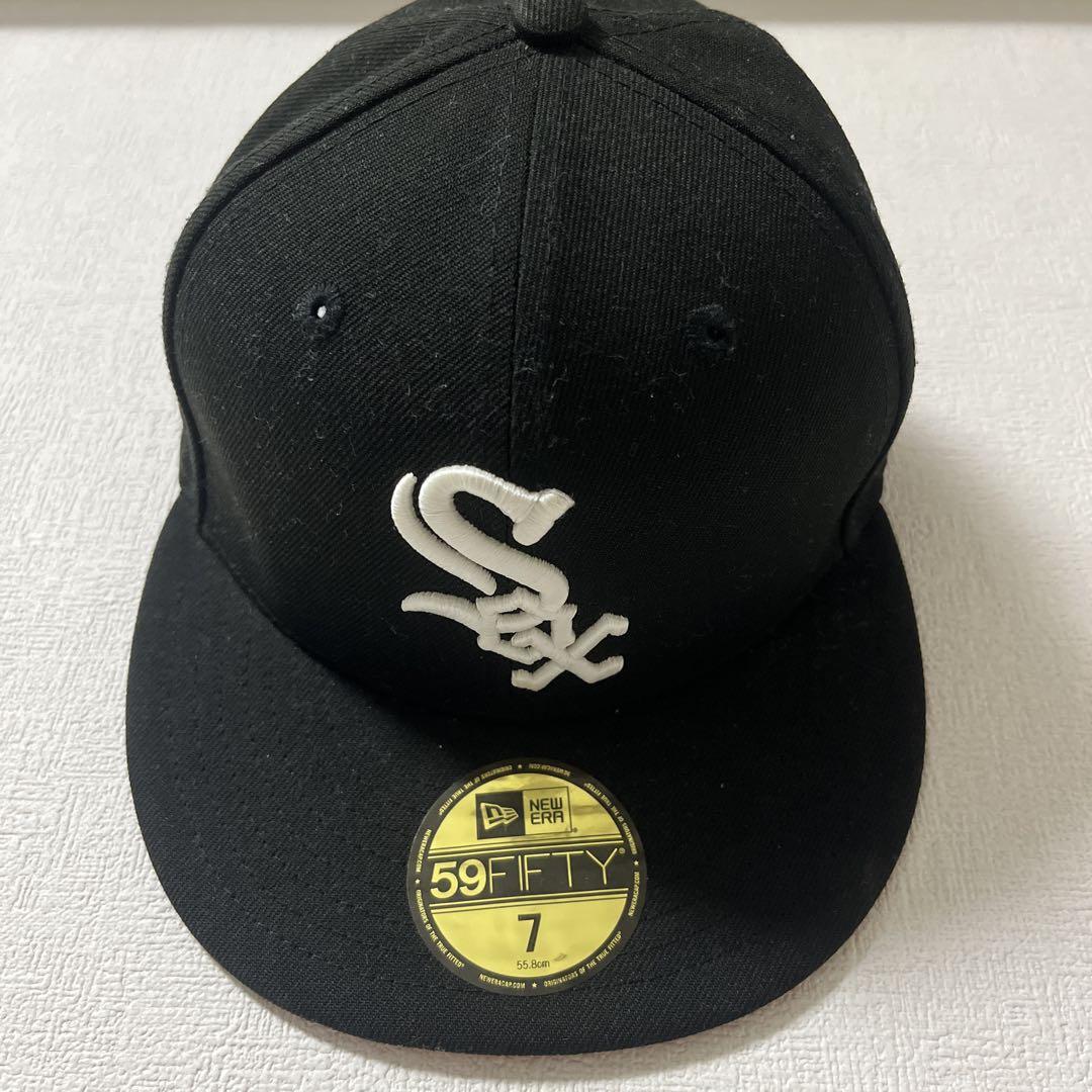 New Era 59FIFTY ブラック キャップ サイズ7 - メルカリ