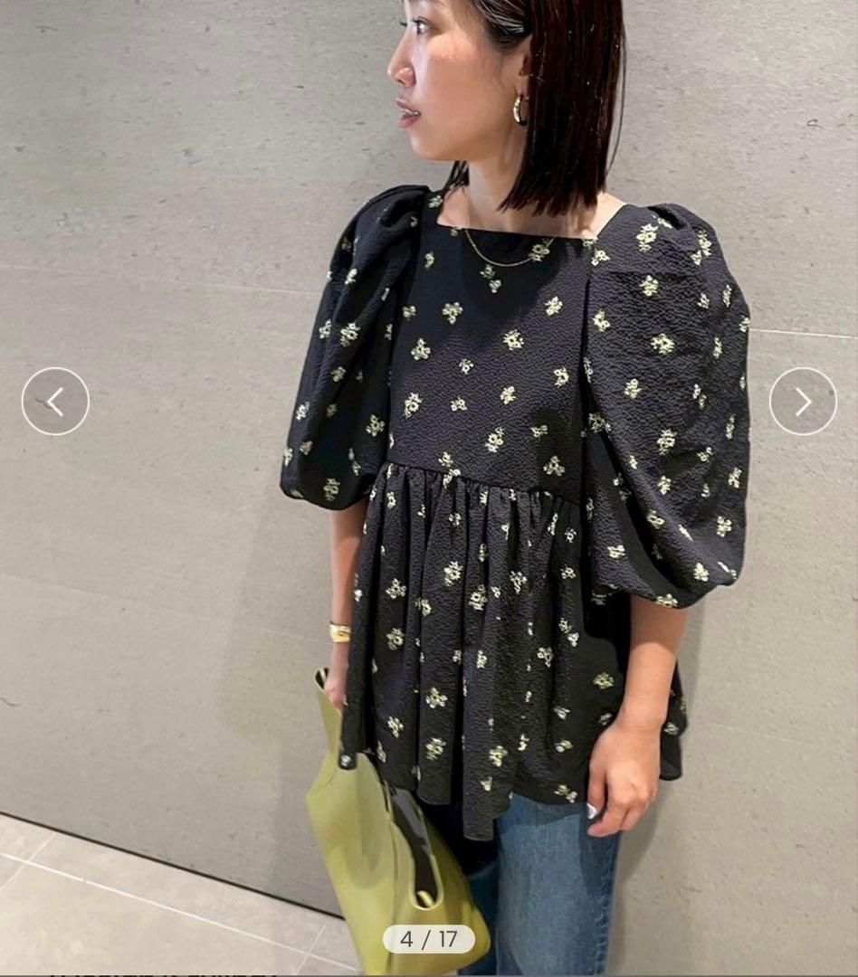 新品未使用♡Mila Owen バックリボンバルーンスリーブチュニック