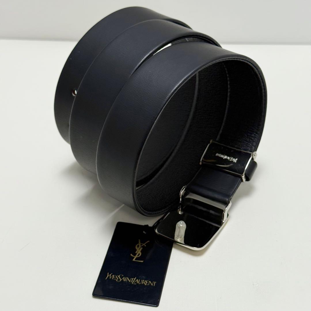 ✨美品✨サンローラン タグ付 ベルト 本革 カサンドラ ゴールド金具 男女兼用