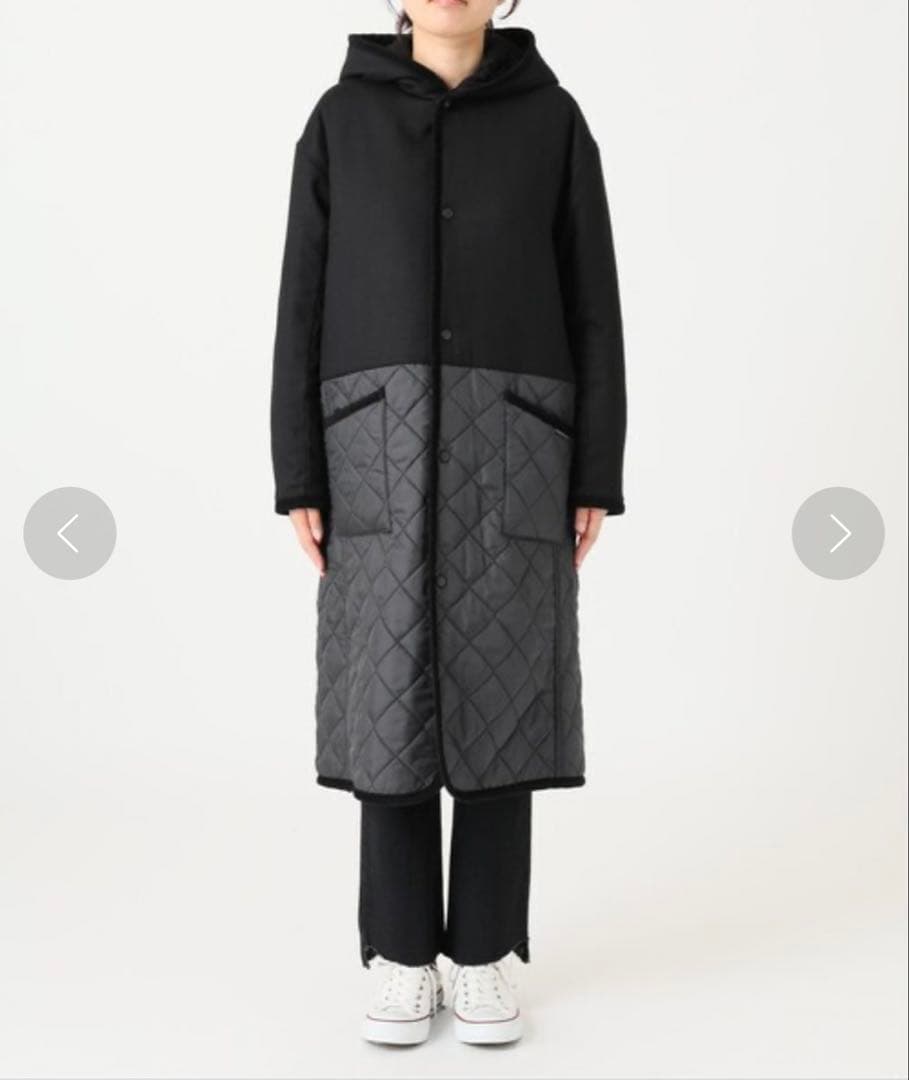 フレームワーク別注 リバーシブルキルティングロングコート