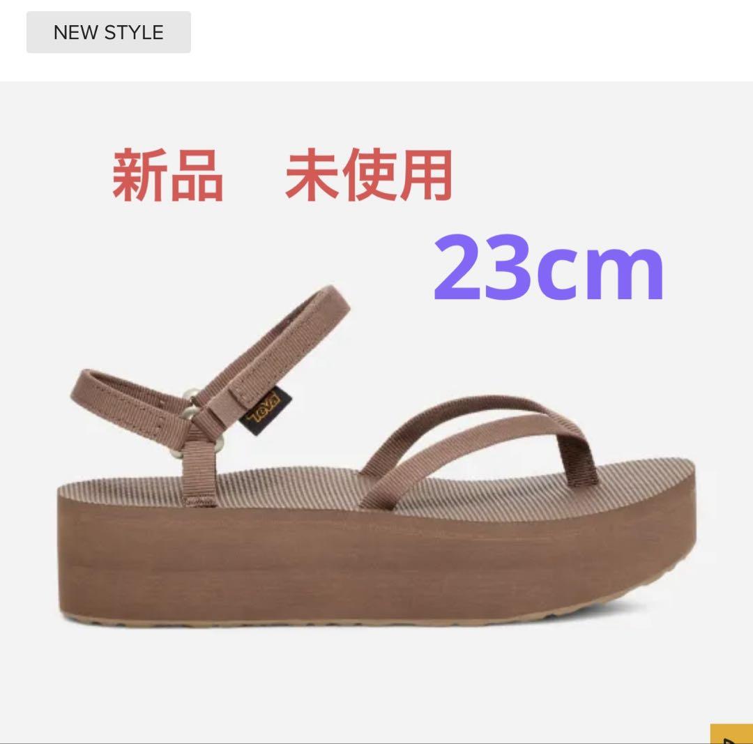 Teva FLATFORM SANDAL SLIM ブラウン