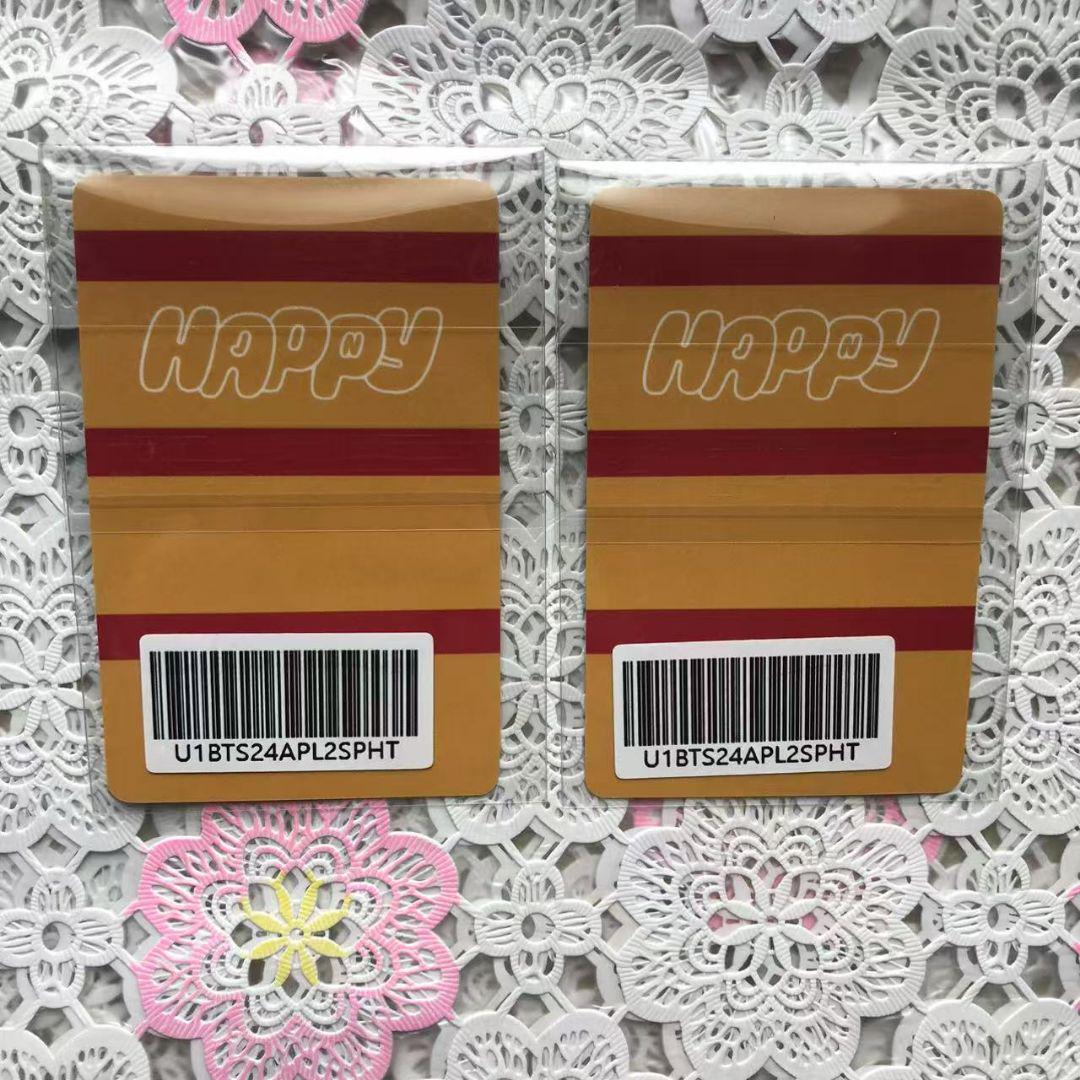 BTS ジン JIN Happy ショーケース 特典 トレカ 2枚 - メルカリ