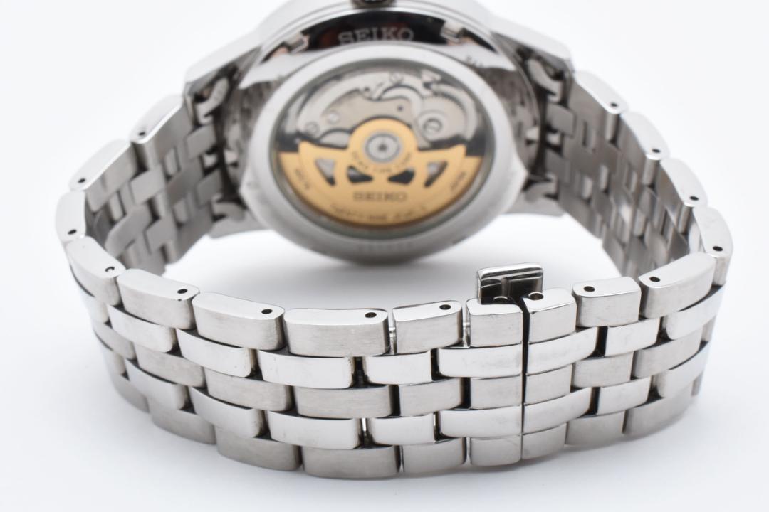 SEIKO プレサージュ 4R57-00E0 シルバー 自動巻き 40mm