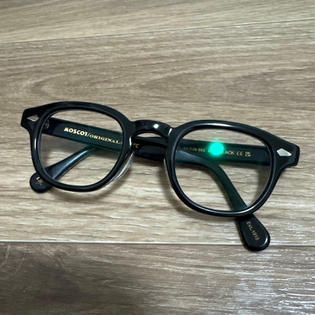 【LEMTOSH】MOSCOT EFD024-MD ブラックフレーム メガネ