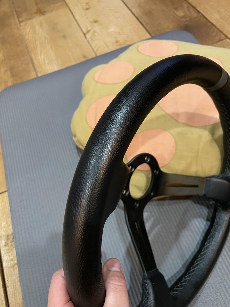 DNDパフォーマンス　レザー　グレーステッチ　ステアリング