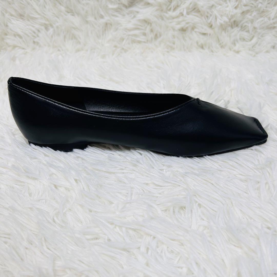 極美品⭐︎ BEAUTY&YOUTH Vカットステッチ フラットシューズ 38