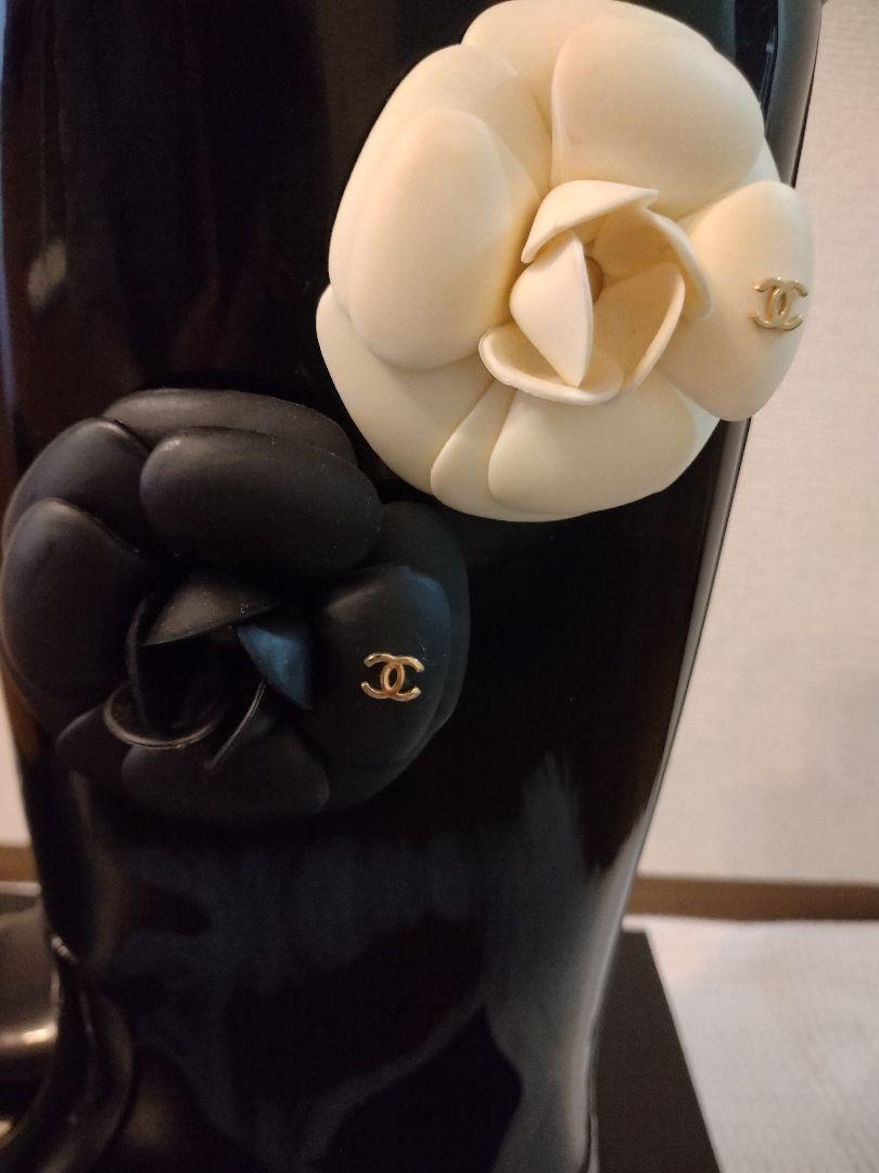 ☆お値引き中☆ 美品 シャネル カメリア レインブーツ 37 CHANEL