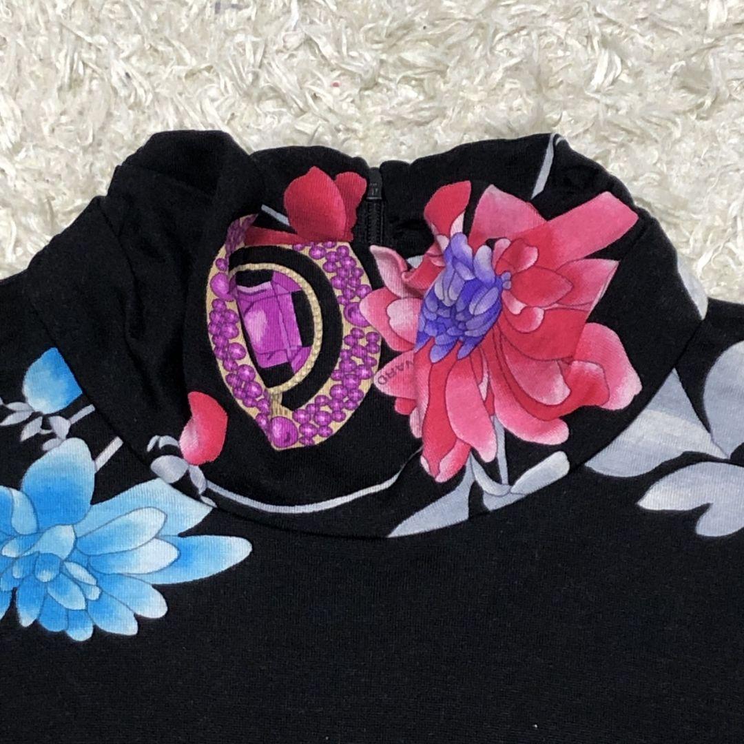 【極美品】LEONARD レオナール シルク混 カットソー トップス 花柄 40
