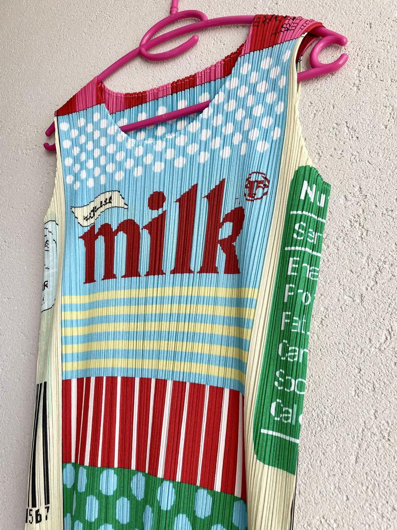 美品 イッセイミヤケ プリーツプリーズ 2008 MILK 牛乳パック