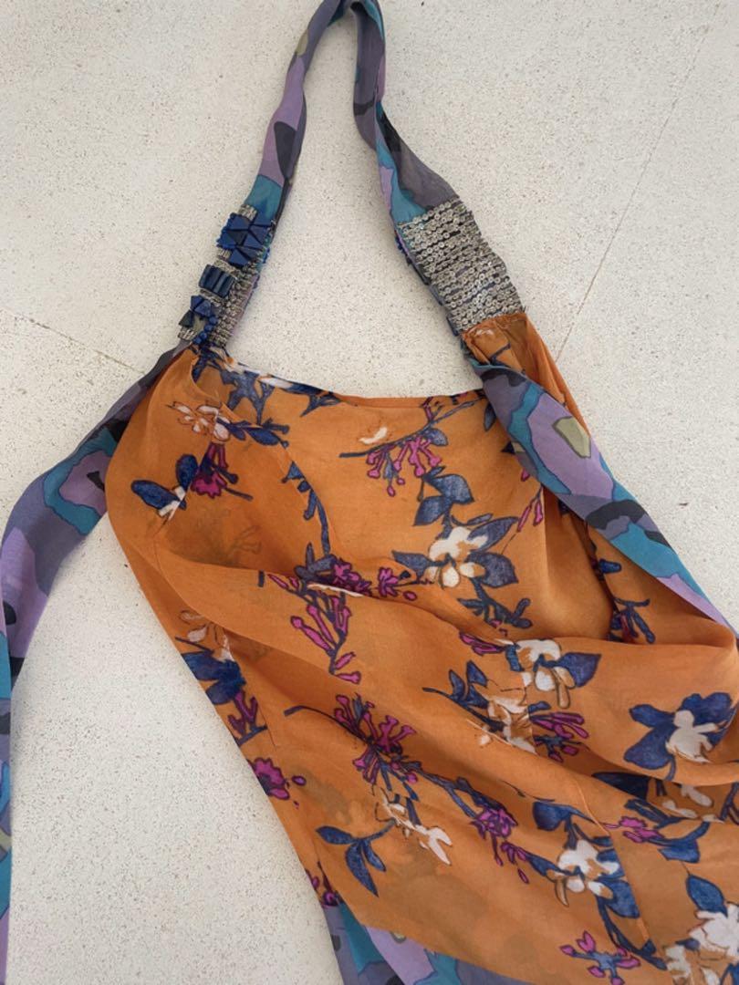 DRIES VAN NOTEN シルクホルタートップ DRIES VAN NOTEN】シルク 花柄 ホルタートップ 送料関税込
