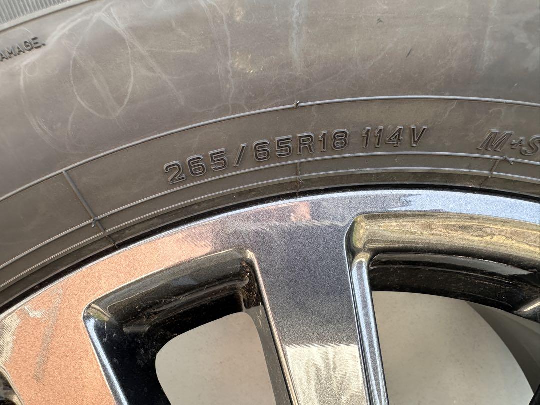 【新車外し】ランクル250VX 純正タイヤホイールセット265/65R/18