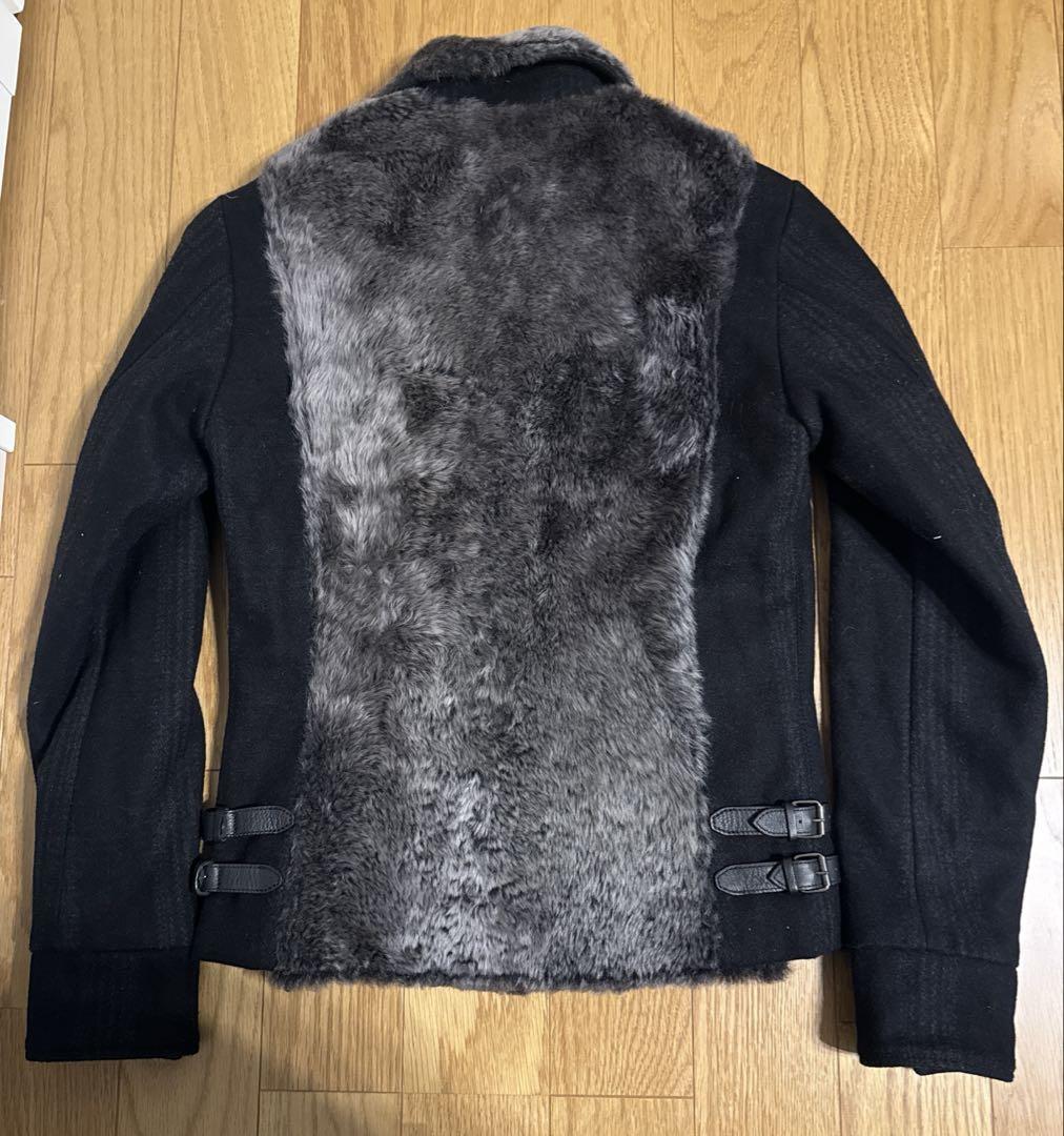 DOLCE&GABBANA ラムスキン ウール　ボア ジャケット