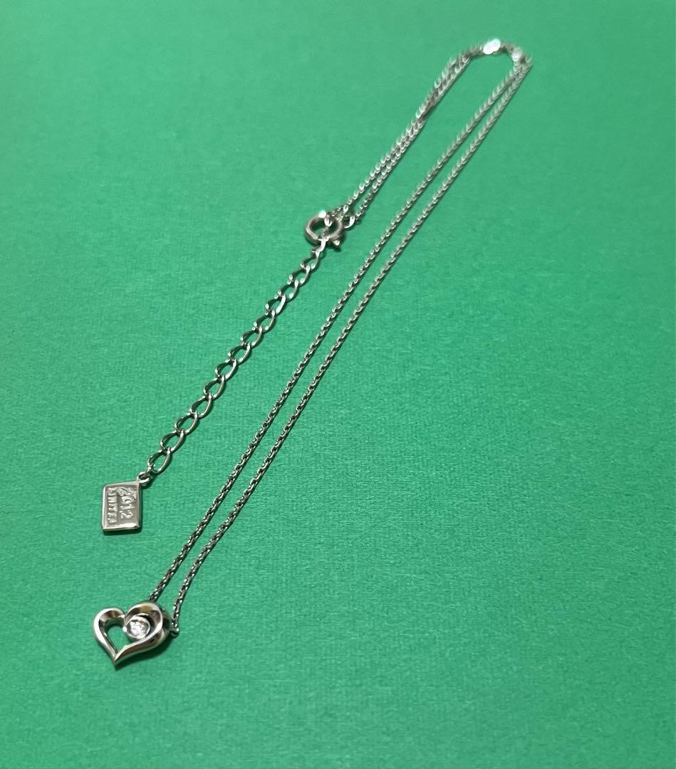 ハート シルバー925 ネックレス レディース 四つ葉のクローバー
