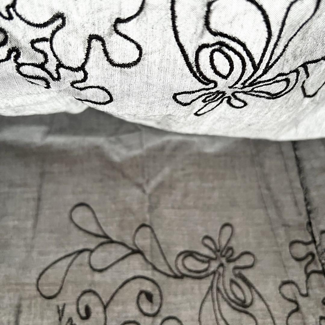 在庫限り】francaise フランセーズ 半袖 4L 刺繍 オーバーサイズ
