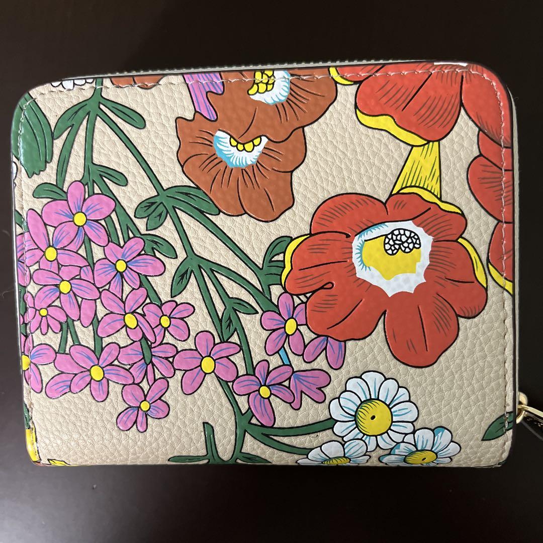 COACH 花柄 二つ折り財布