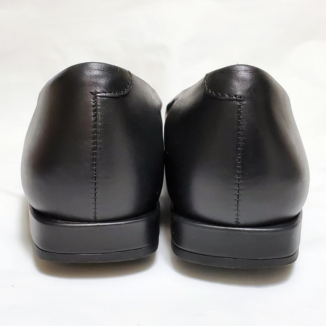 エコー　ecco　ホースビット　フラットシューズ　ブラック　39　24.5