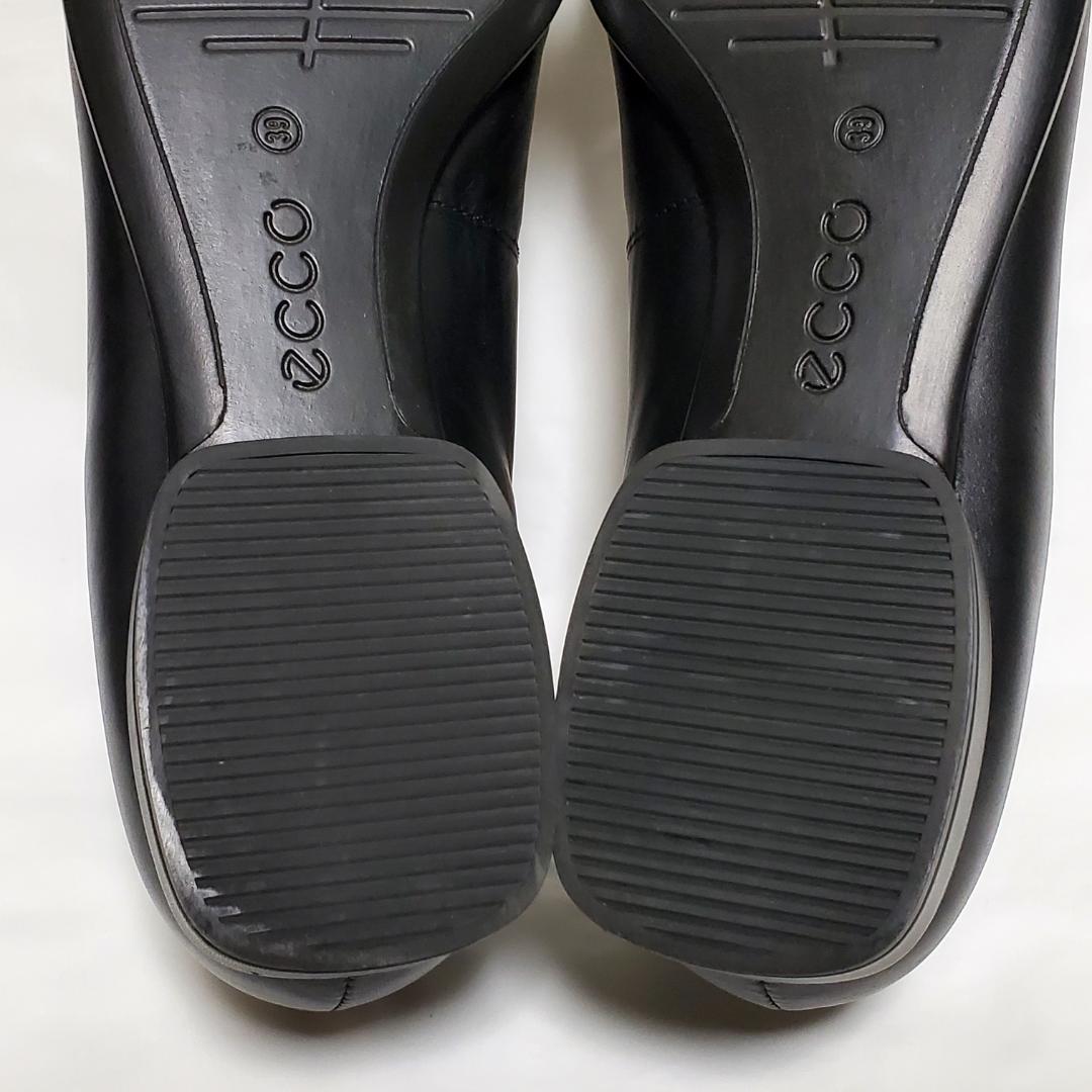 エコー　ecco　ホースビット　フラットシューズ　ブラック　39　24.5