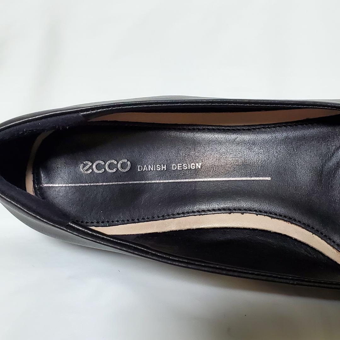 エコー　ecco　ホースビット　フラットシューズ　ブラック　39　24.5