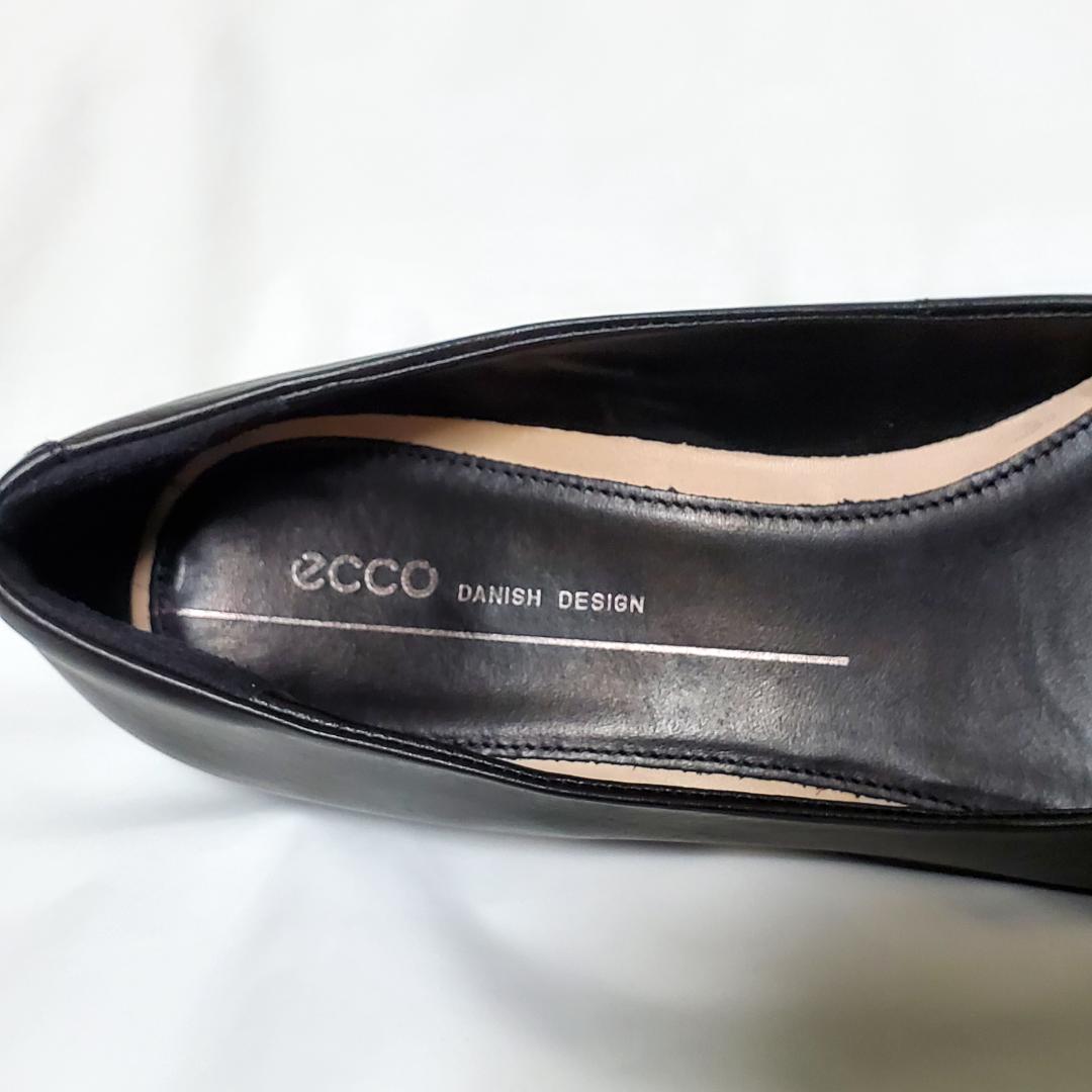 エコー　ecco　ホースビット　フラットシューズ　ブラック　39　24.5
