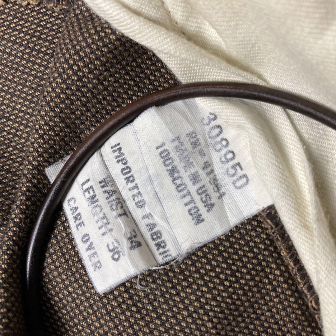 PolobyRalphLaurenラルフUSA製ツーインタックコットンスラックス