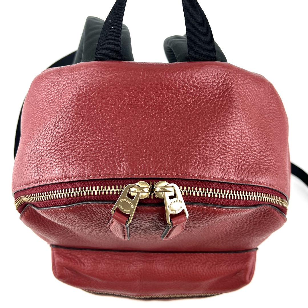 新作 リュック 赤 コーチ COACH ゴールド金具 メルカリ - YI17-01 30550 バッグ