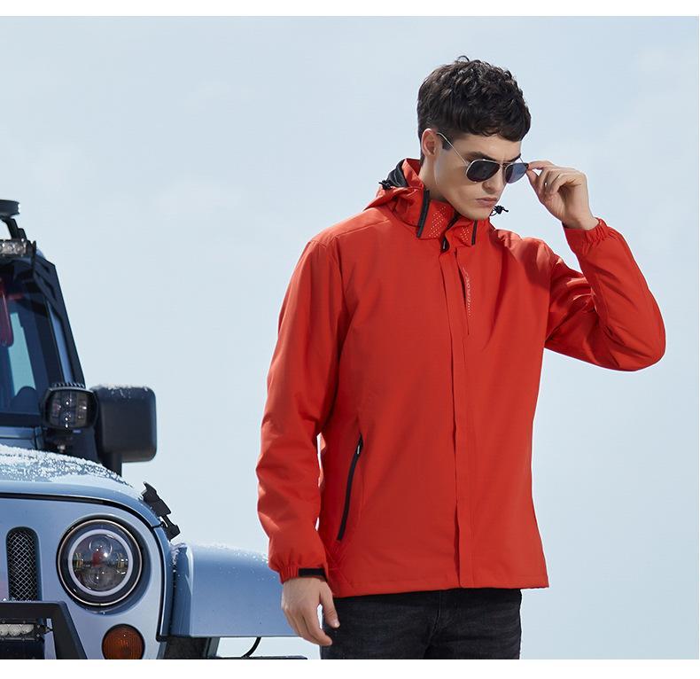 J28【新品】ジャケットとフリースのセット 登山服 レッド Lサイズ メンズ