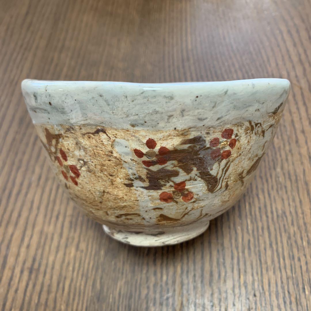 練込鶉手抹茶茶碗 練り込み抹茶茶碗⭐️蔵保管 - メルカリ