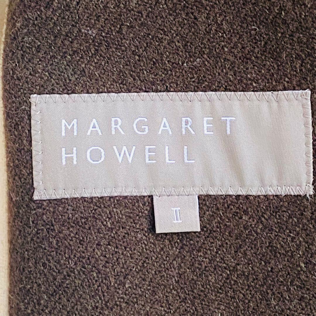 マーガレットハウエル ウールリネンコート II Mサイズ 極美品 濃いカーキ マーガレットハウエル ウールリネンコート II Mサイズ 極美品 濃いカーキ