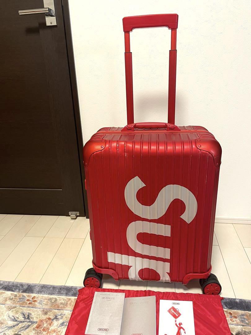 美品リモワ✖︎supreme◎4輪トパーズマルチホイール45ℓ 付属品多数付