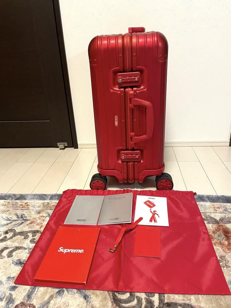 美品リモワ✖︎supreme◎4輪トパーズマルチホイール45ℓ 付属品多数付