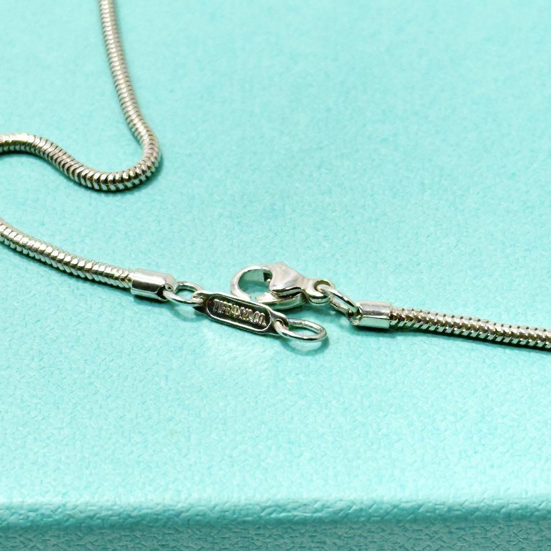 Tiffany ピンチドハート　スネークチェーン　ネックレスAg925 kuririn様Tiffany ピンチドハート スネークチェーン ネックレス