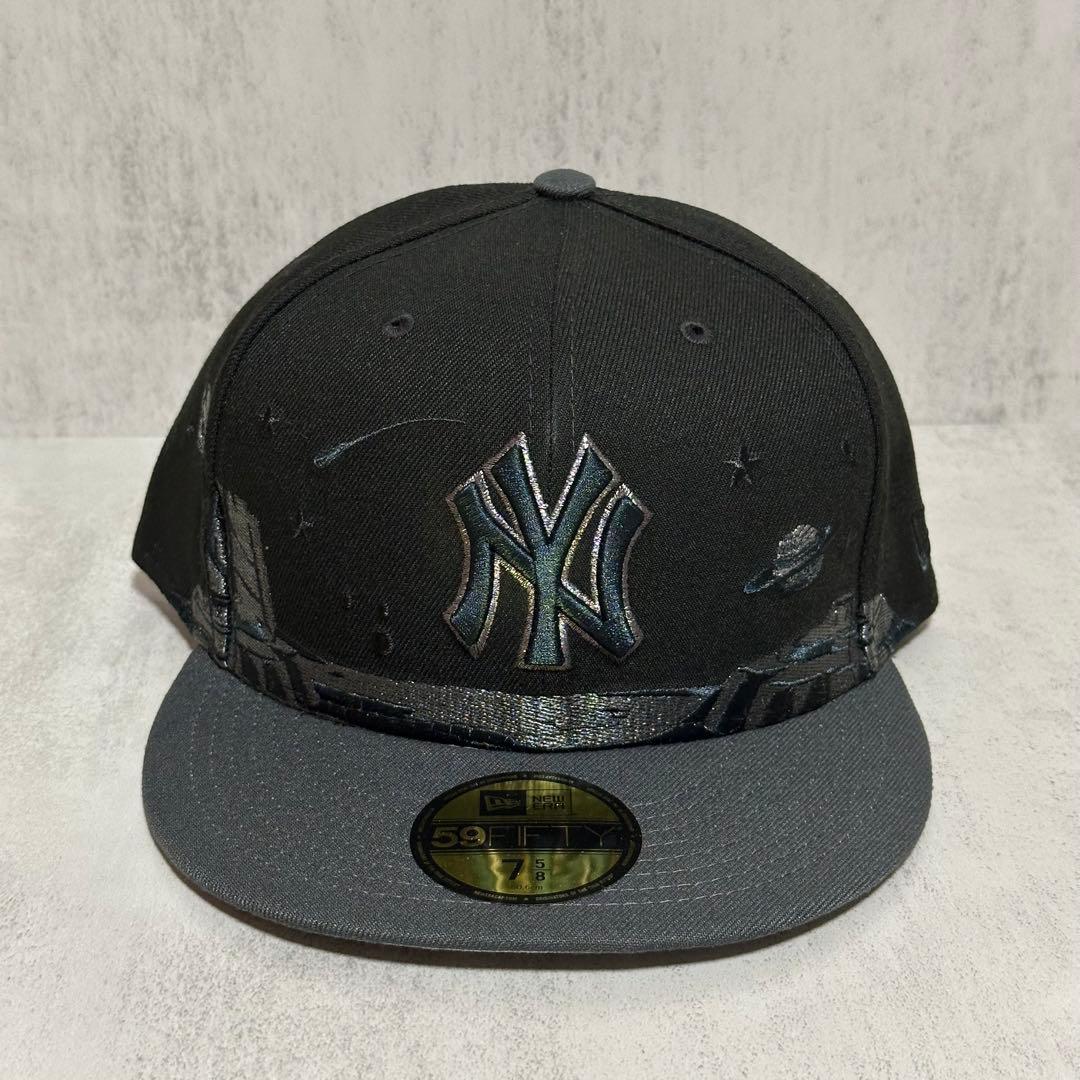 【海外限定モデル】 ヤンキース 59FIFTY 惑星 キャップ 75/8 ①