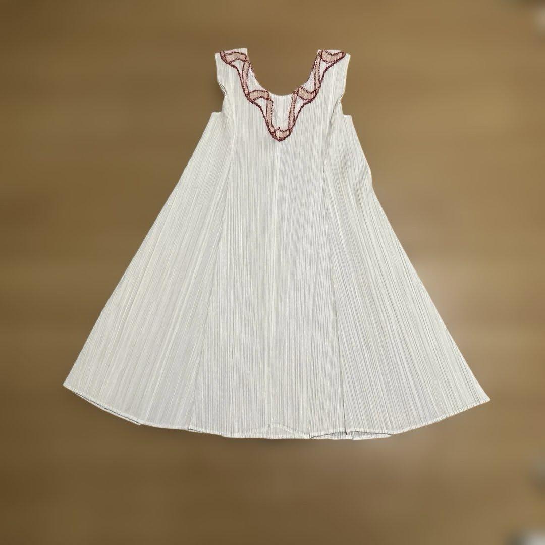 【プリーツプリーズ/PLEATS PLEASE 】チェニックワンピース　白　3 21,750円